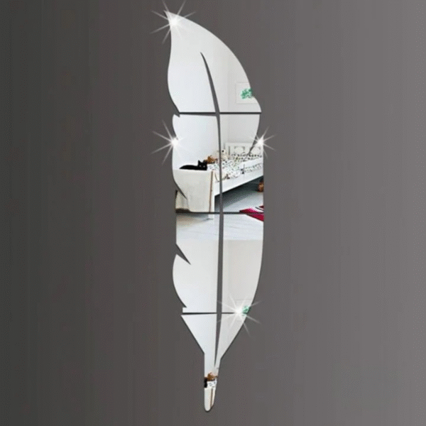 3D Leaf Acrylic Mirror Wall Decor Stickers - Image 5