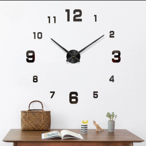 3D Digits Acrylic Wall Clock with Big Needles - Image 7