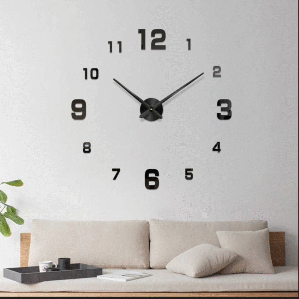 3D Digits Acrylic Wall Clock with Big Needles - Image 8