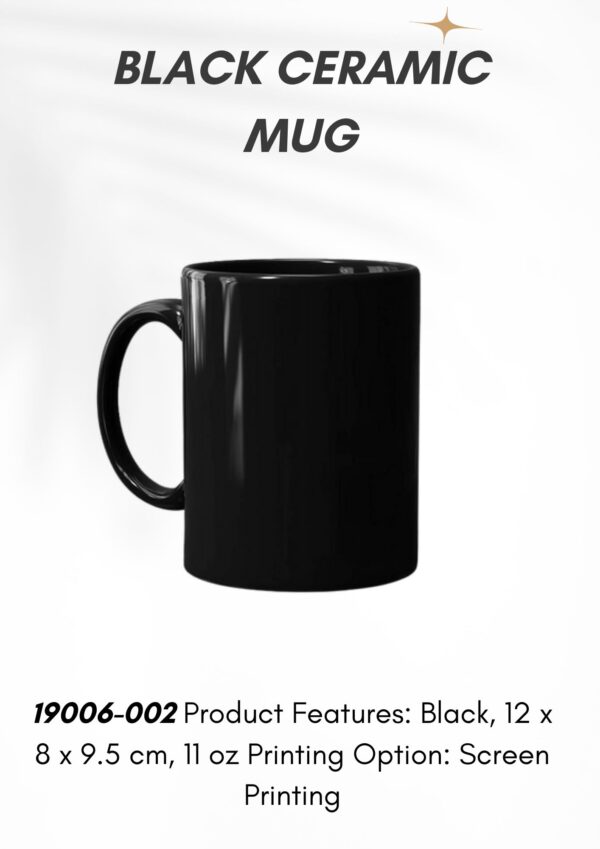 Black Ceramic Mug
