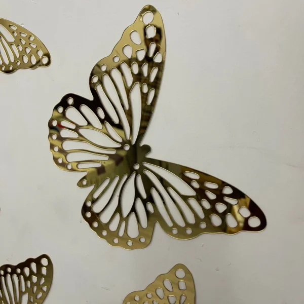 Style Acrylic Mirror butterflies set for Wall Decor - Image 2