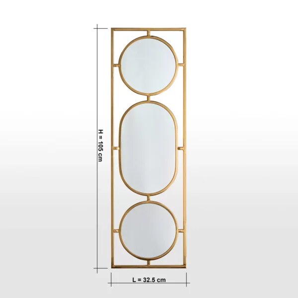 Nysa Mirrored Wall Decor - 105x33 cm - Image 4