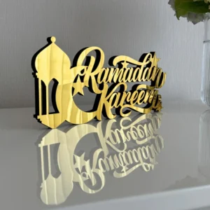 Beautiful Ramadan Kareem English Calligraphy - Perfect Islamic Gift Table Art