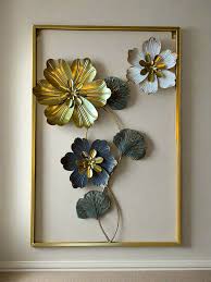 3d Metal Flowers Frame Art