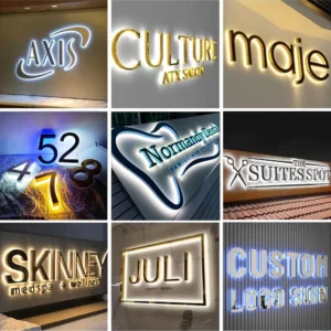 Custom 3D Metal Signs Office 3D Signs for Business