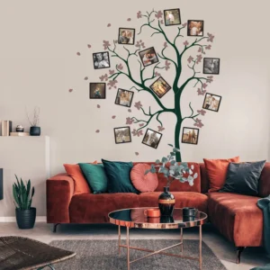 Family Tree With Pink Flowers