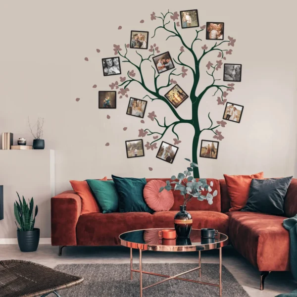 Family Tree With Pink Flowers