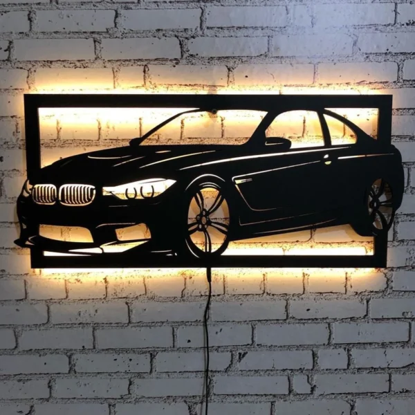 BMW Car Led Sign Cars Fan Wall Decor