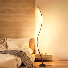 Modren Wavy Twisted Standing Corner Neon Lamp