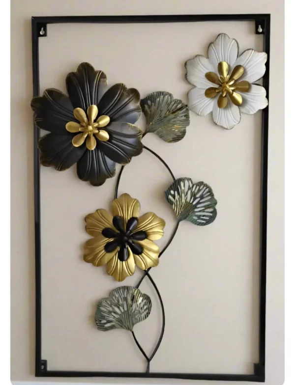 3d Metal Flowers Frame Art - Image 4