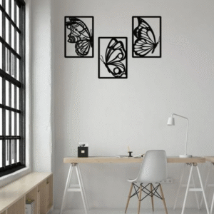 3 Pcs Butterfly Wall Art