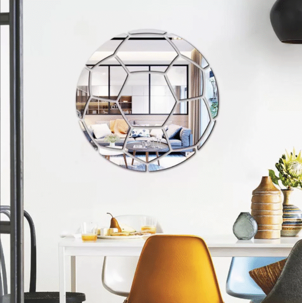 FOOTBALL SHAPED MIRROR IN 1 PC