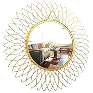 Silver Sunflower Home Decor Mirror