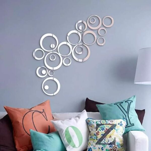 Silver Acrylic Mirror Rings(set of 22) - Image 3