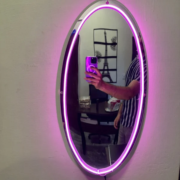 Neon Selfie Acrylic mirror for Room Walls - Image 2