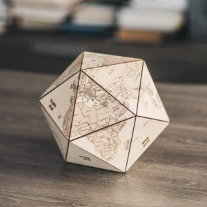 Wooden Earth Globe Light - Illuminated Home Decor