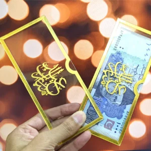 1 piece Acrylic Eidi Envelope| Eidi Envelope For Kids| Kids Eid Mubarak Eidi Envelopes