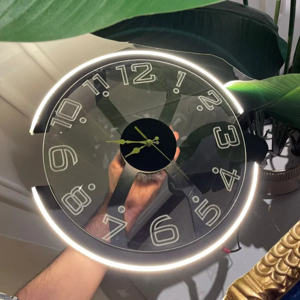 Modern Style Neon Clock Ambient Light - Image 3
