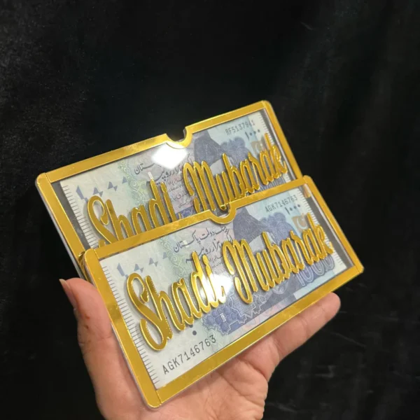 Acrylic Wedding Gift Envelope – Elegant Greeting & Money Holder for Special Occasions - Image 2