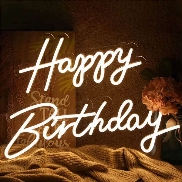 Happy Birthday Neon light - Image 3