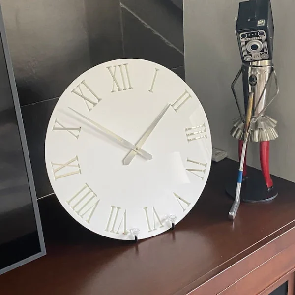 Wall clock Mirror gold, wall clock - Image 3