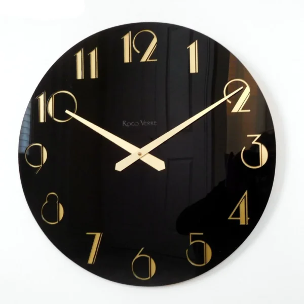 Wall clock Mirror gold, wall clock - Image 2
