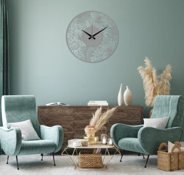 Poppy Flower Acrylic Wall Clock - Image 2