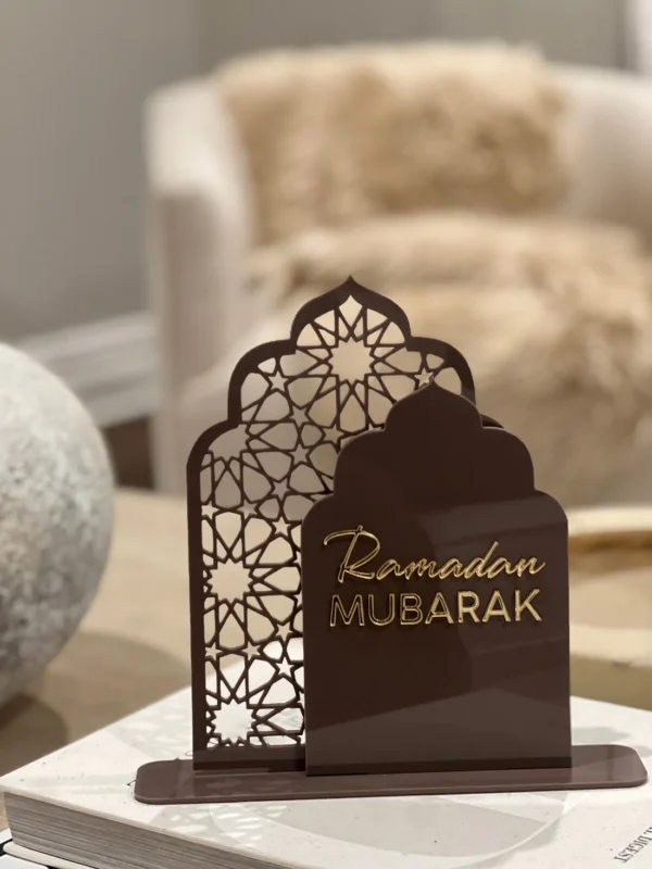 Geometric Arch| Eid/Ramadan Arch Acrylic interchangeable Table Decor - Image 2